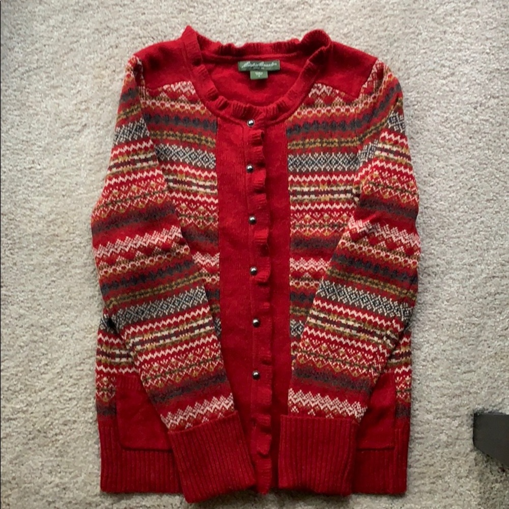Eddie Bauer wool cardigan